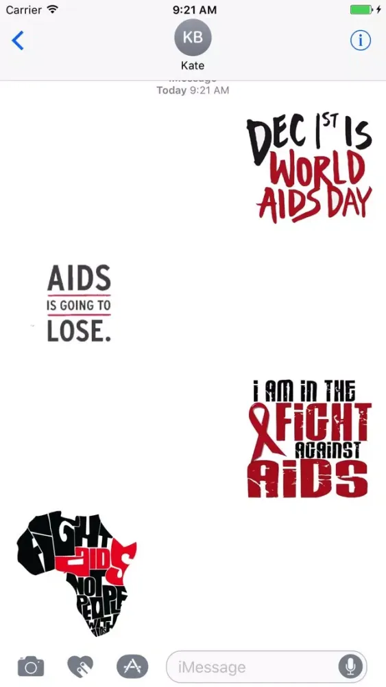 Act Against AIDS Sticker Pack স্ক্রিনশট