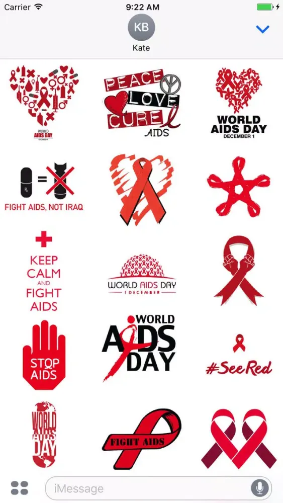 Act Against AIDS Sticker Pack স্ক্রিনশট