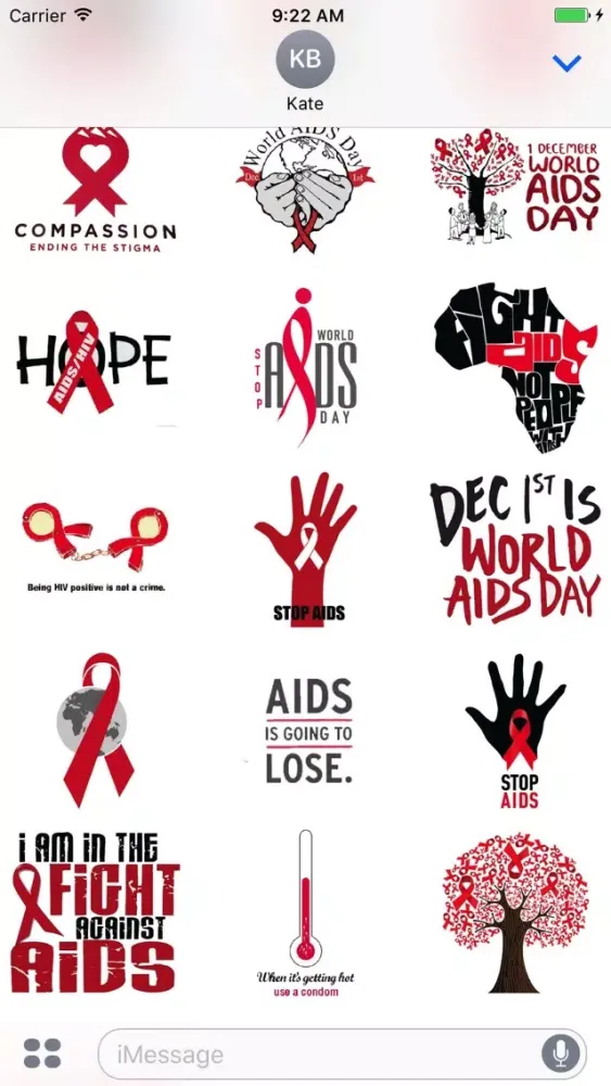 Act Against AIDS Sticker Pack স্ক্রিনশট