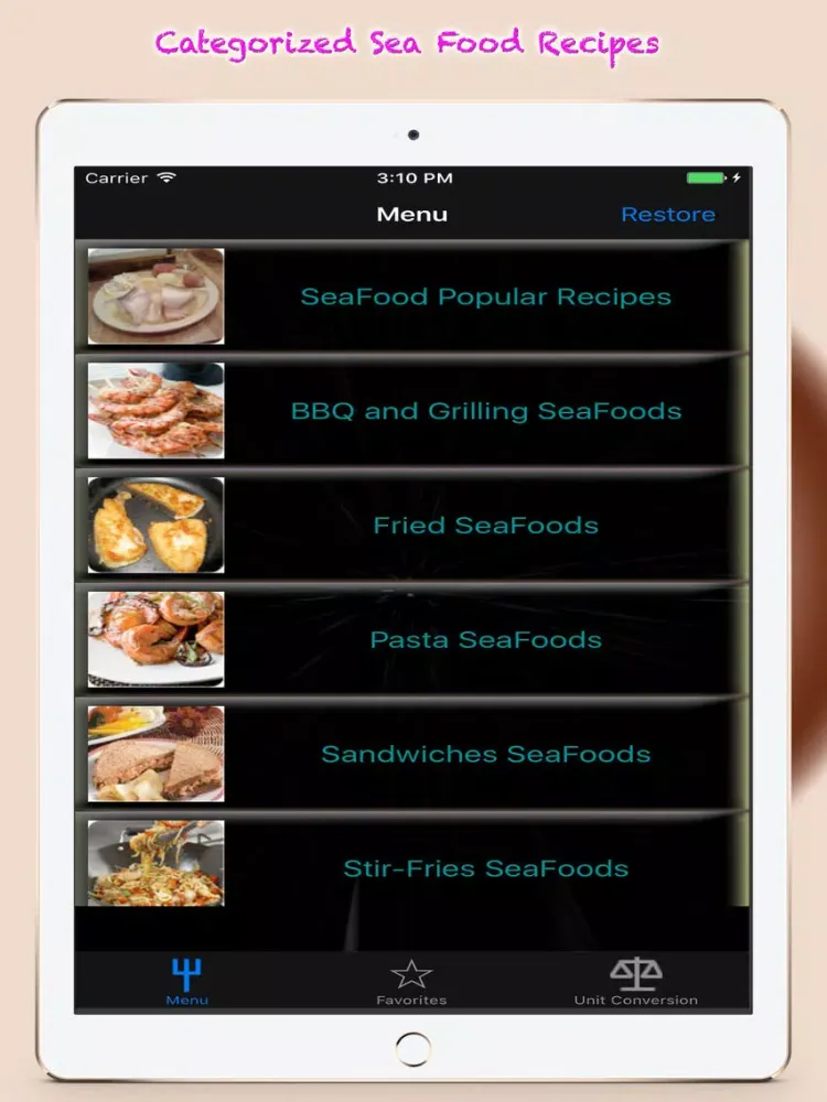 All SeaFood Recipes iPad  স্ক্রিনশট