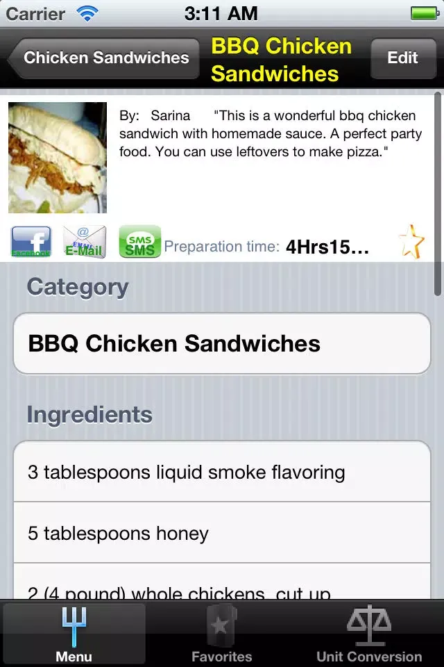 Sandwiches. Screenshots
