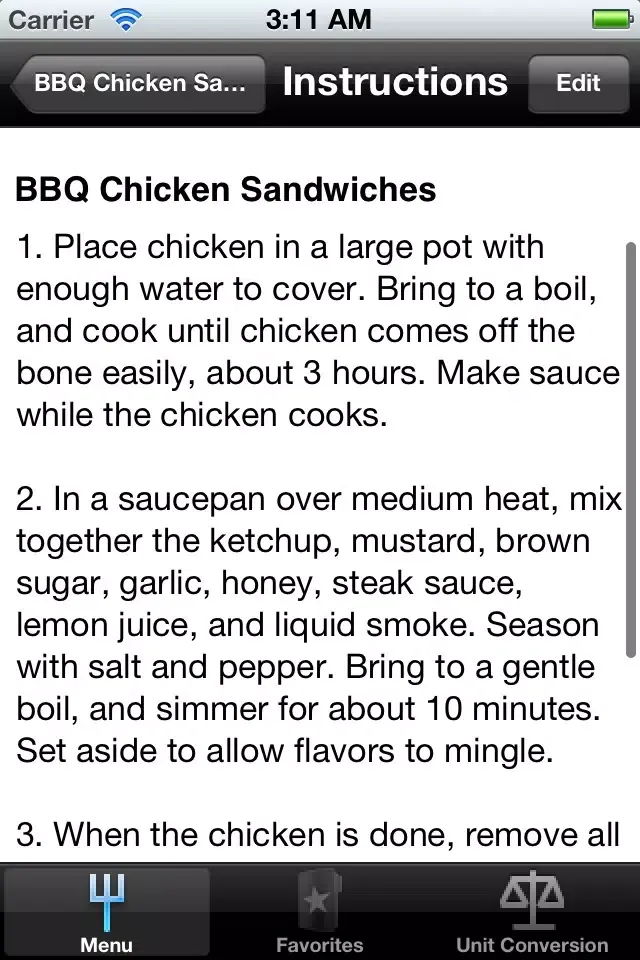 Sandwiches. Screenshots