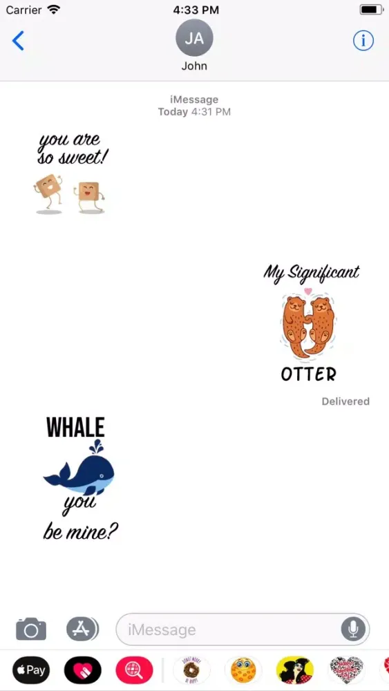 Cute puns punny sticker pack Screenshots