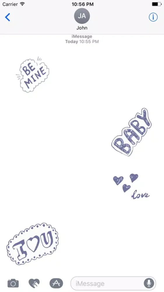 Screenshot di Love Doodle Sticker Pack