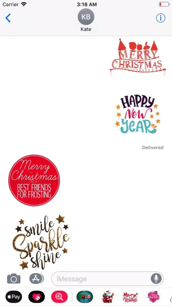 Captures d'écran de Christmas & New Year Wish Pack