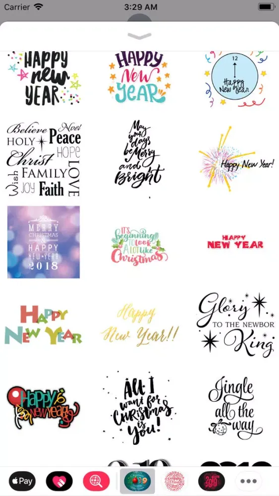 Captures d'écran de Christmas & New Year Wish Pack