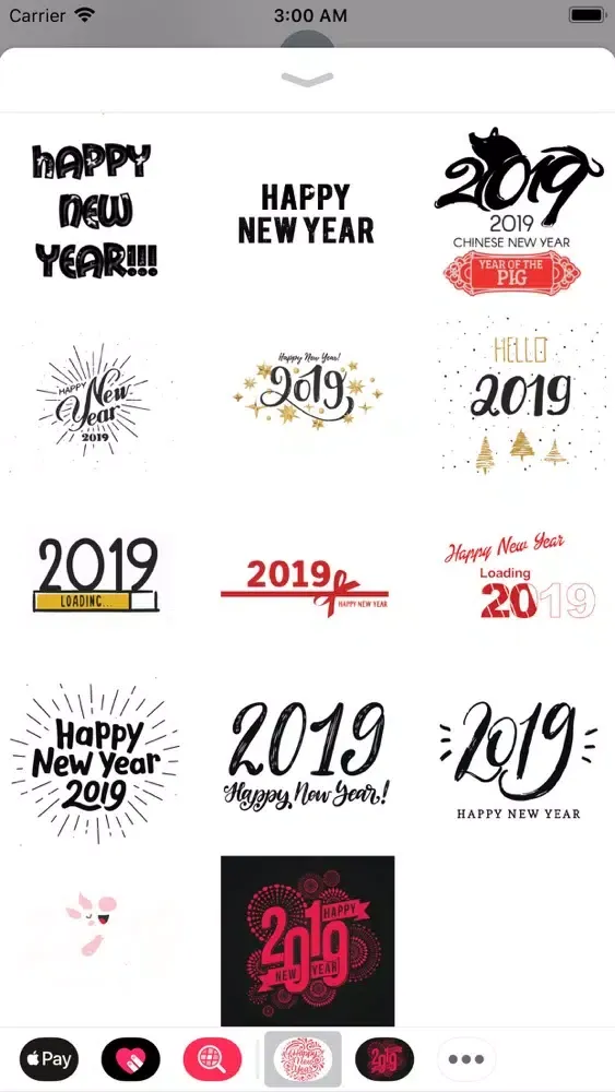 Zrzuty ekranu New Year Wishes Animated Pack