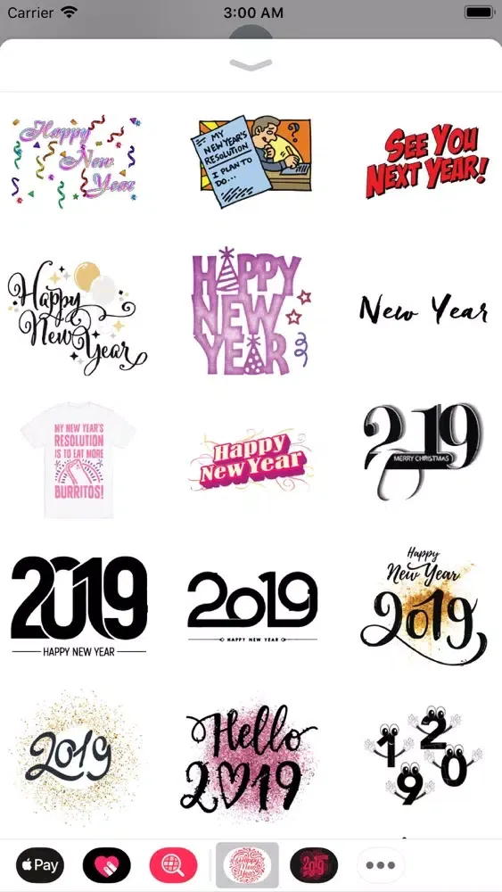 Zrzuty ekranu New Year Wishes Animated Pack