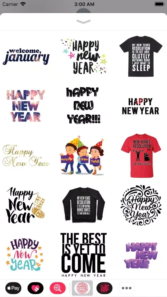 Zrzuty ekranu New Year Wishes Animated Pack