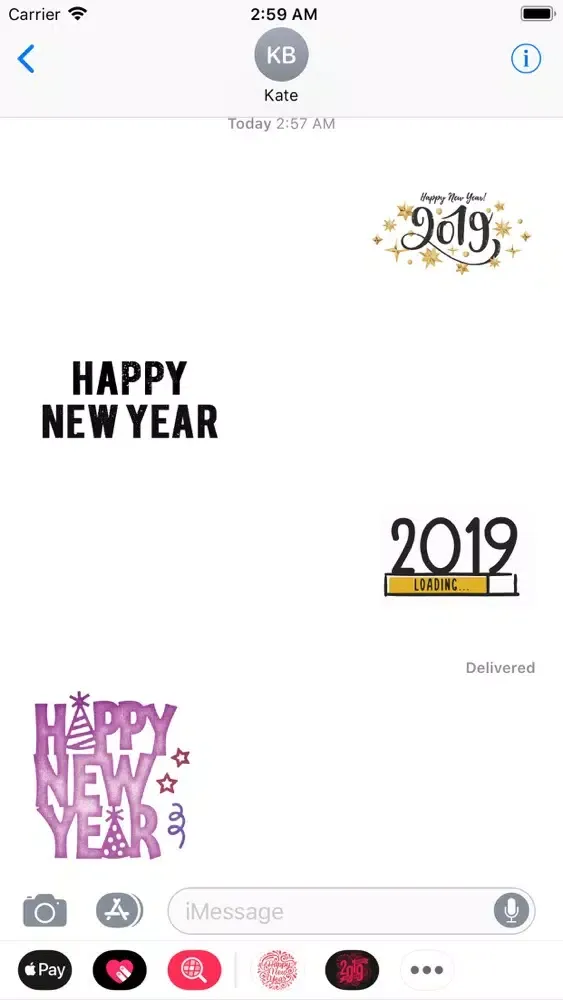Zrzuty ekranu New Year Wishes Animated Pack
