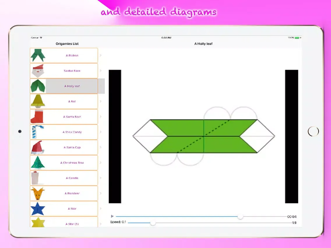 Tangkapan layar Make Origami iPad 