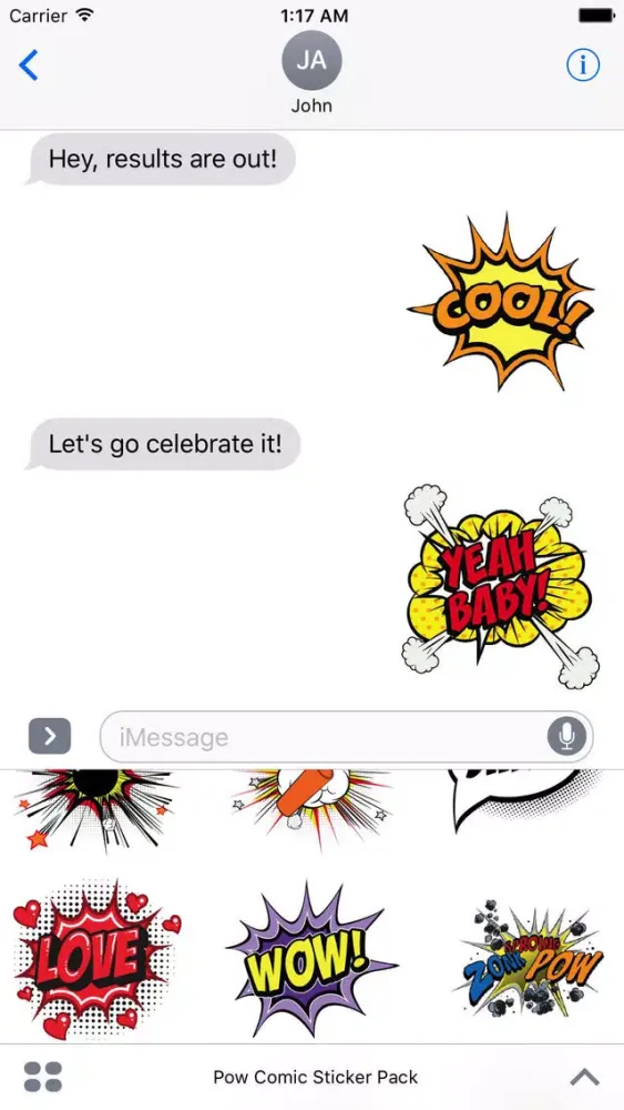 Pow Comic Sticker Pack应用截图