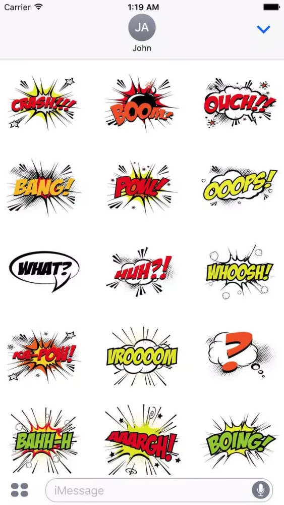 Pow Comic Sticker Pack应用截图