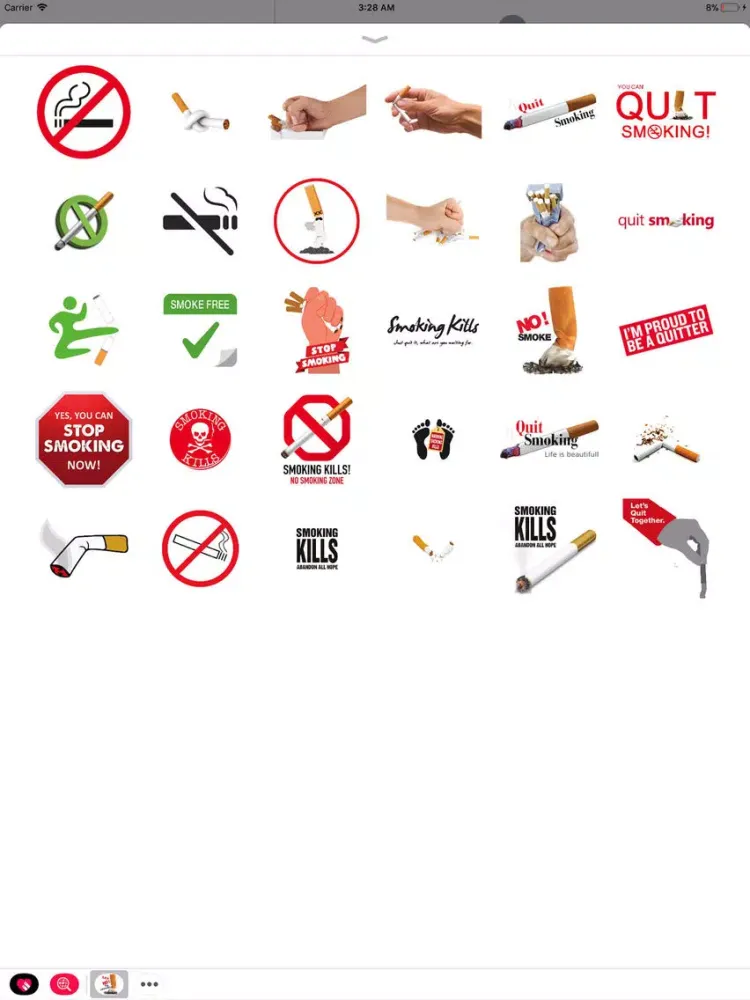 Quit Smoking Sticker Pack iPad  Ekran Görüntüleri