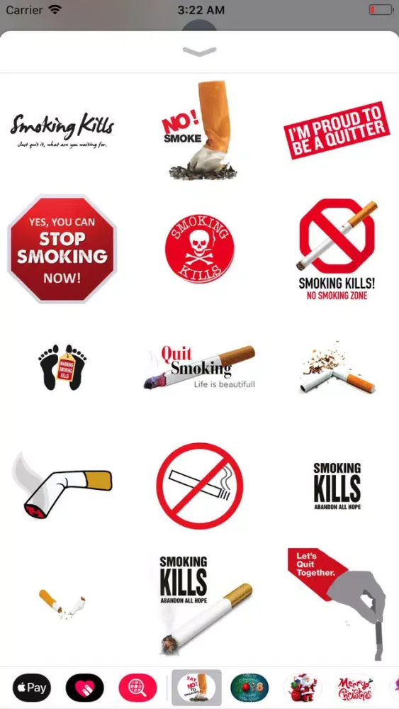 Quit Smoking Sticker Pack Ekran Görüntüleri
