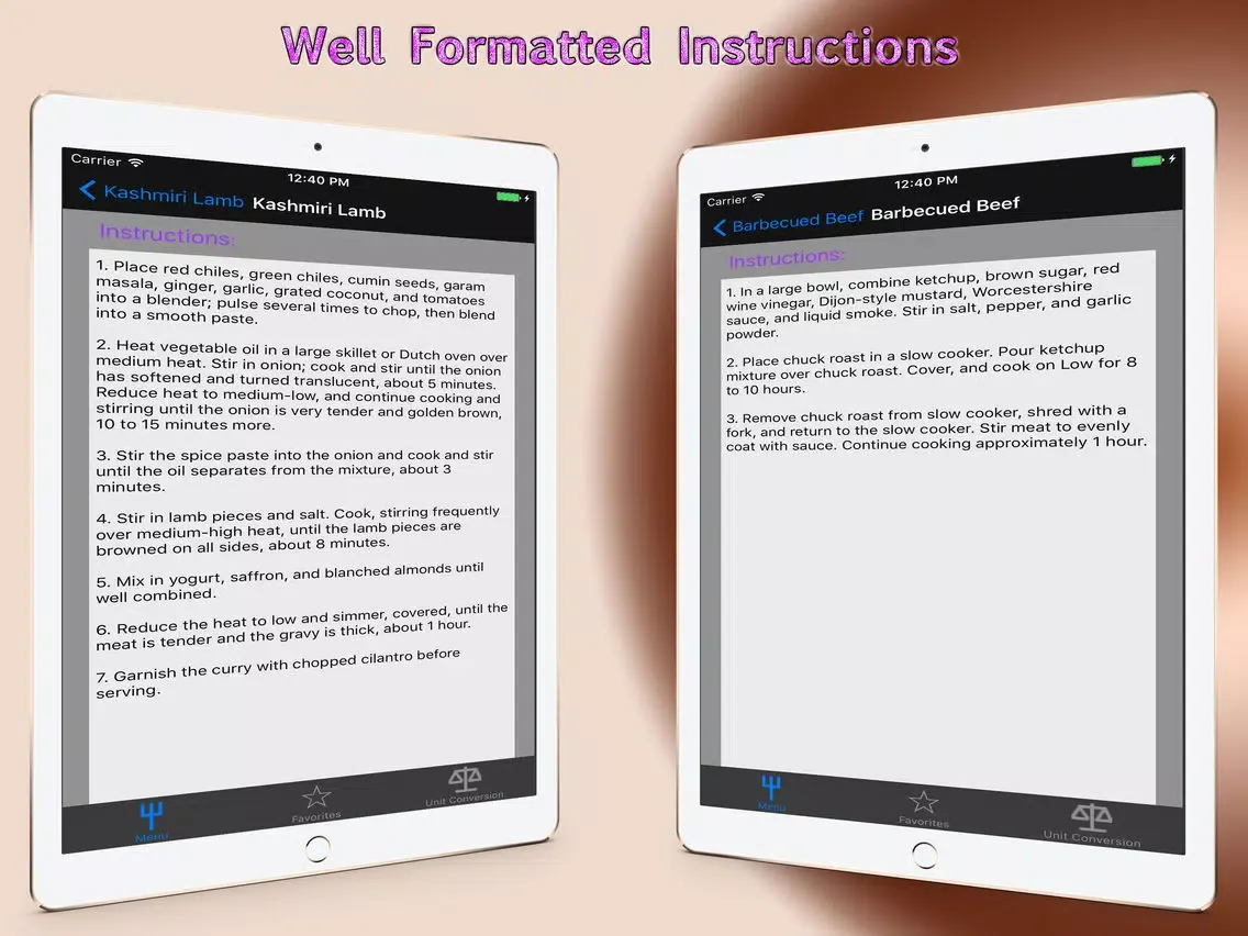 Capturas de pantalla de Slow Cooker Recipes.. iPad 
