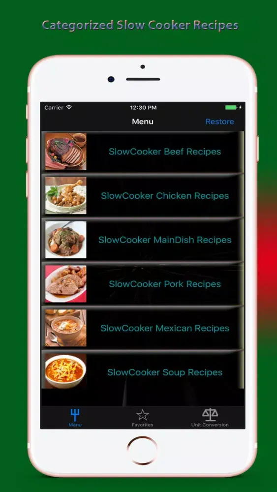 Capturas de pantalla de Slow Cooker Recipes..