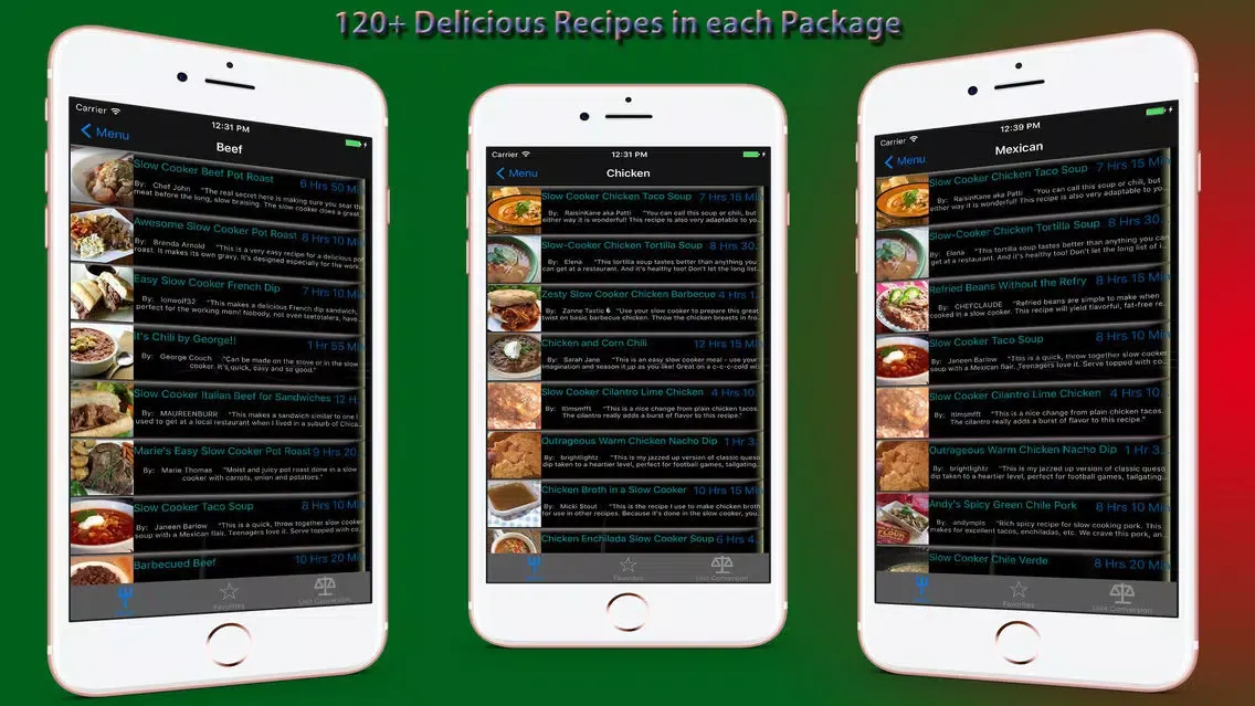 Capturas de pantalla de Slow Cooker Recipes..