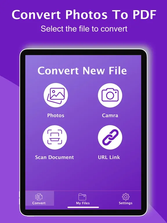 Picture to PDF Converter tools iPad  Screenshots