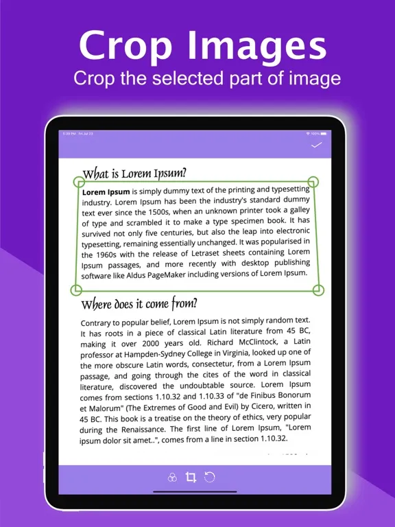 Picture to PDF Converter tools iPad  Screenshots