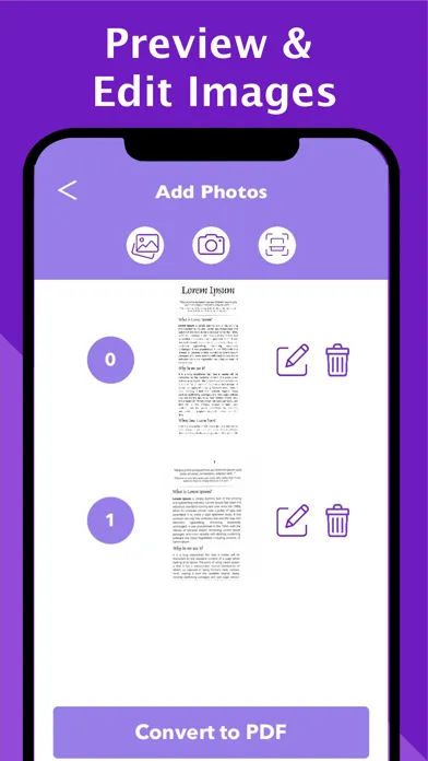 Picture to PDF Converter tools Screenshots