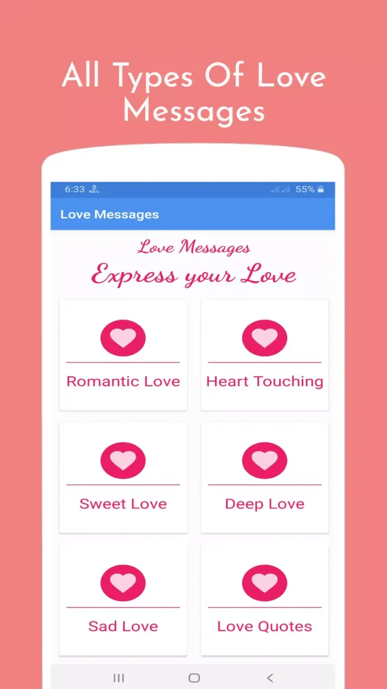 Ảnh chụp màn hình của Love messages pro : sweet love
