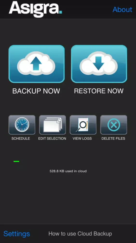Скриншоты Cloud Backup V13