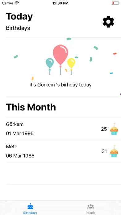 Zrzuty ekranu Birthday Reminder Alarm
