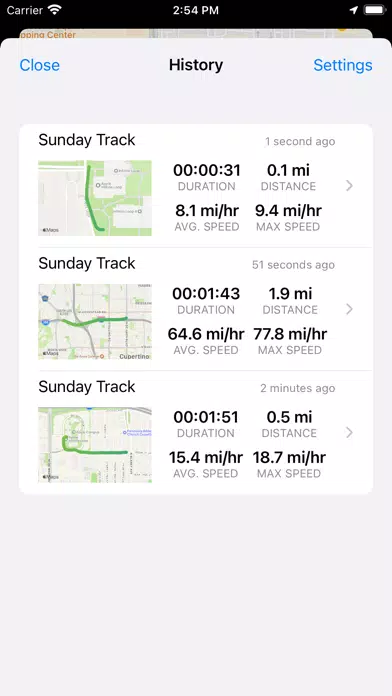 Velespit Route Tracker GPS应用截图