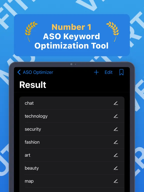 Captures d'écran de ASO Keyword Optimizer - PutKey iPad 