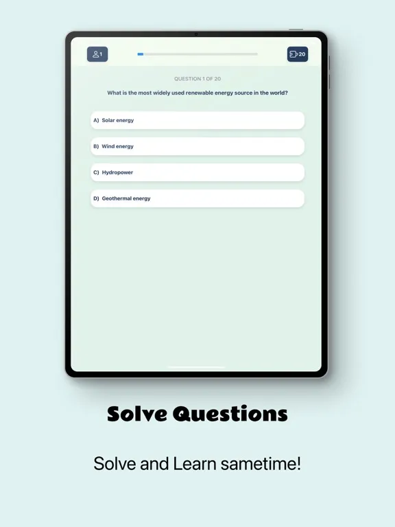 Sustainable Quiz Eco Curiosity iPad  Ekran Görüntüleri