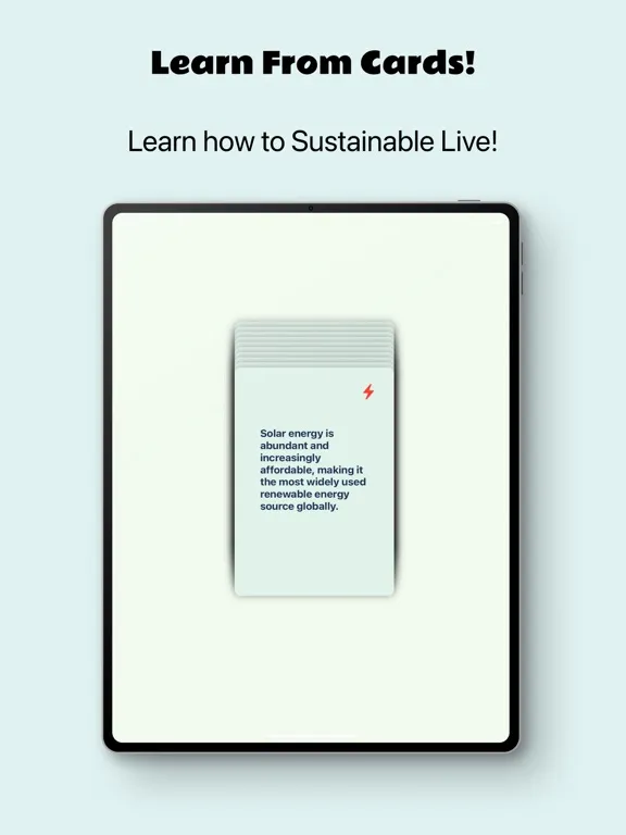 Sustainable Quiz Eco Curiosity iPad  Ekran Görüntüleri