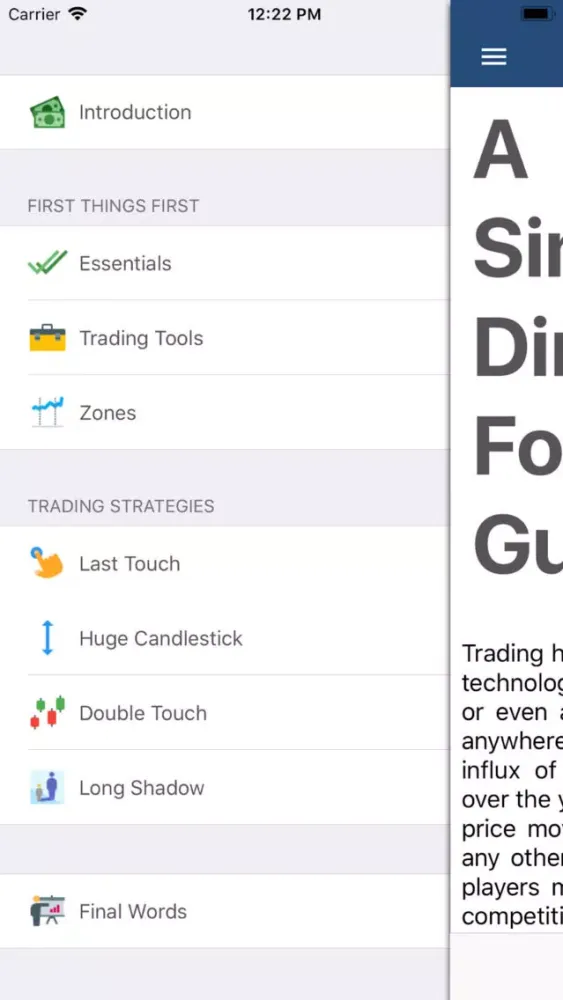 Capturas de tela do A Simply Direct Forex Guide