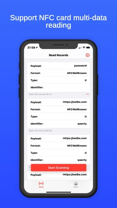 NFC Commander - Reader Writer स्क्रीनशॉट