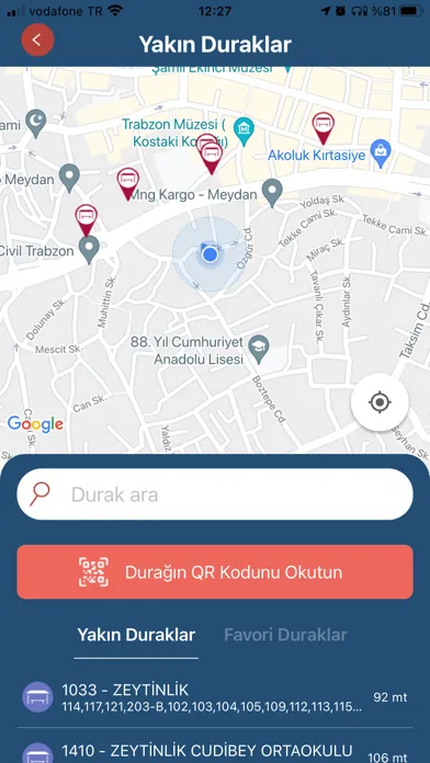 Trabzon Ulaşım स्क्रीनशॉट