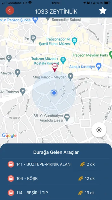 Trabzon Ulaşım स्क्रीनशॉट