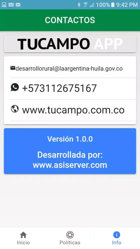 TUCAMPO APP Screenshots