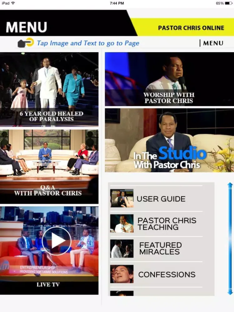 Pastor Chris Online App iPad 스크린샷