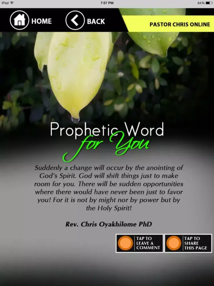 Pastor Chris Online App iPad 스크린샷