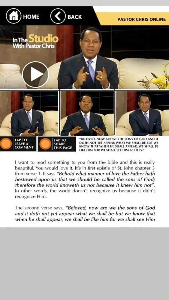 Pastor Chris Online App 스크린샷