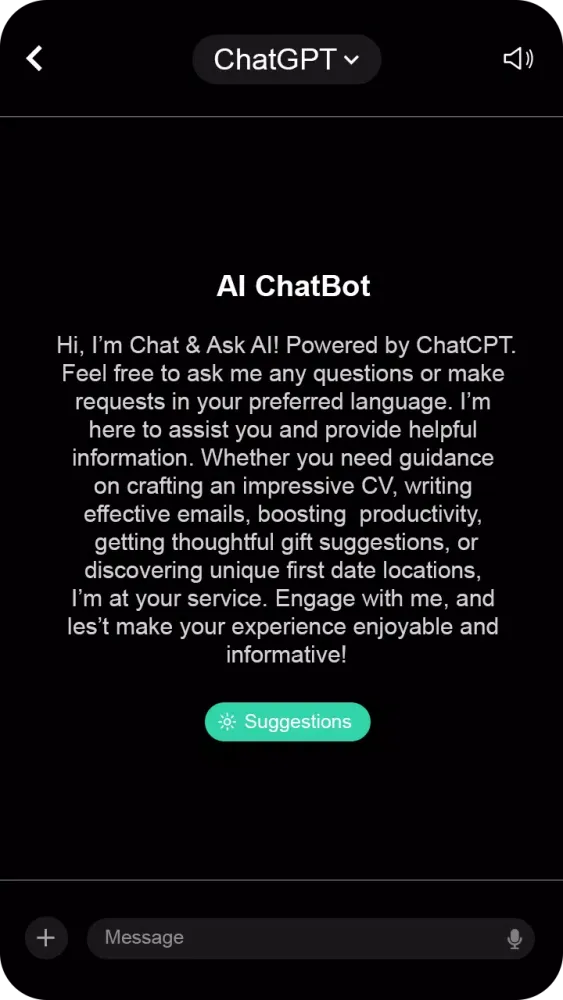 Screenshot di AI Chat & Ask Anything