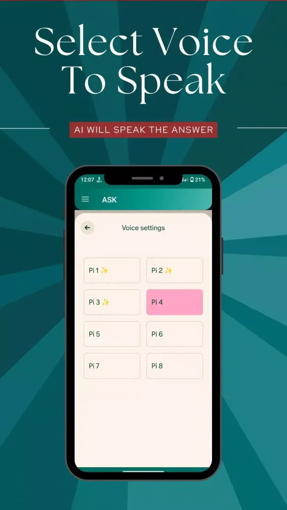 ภาพหน้าจอของ ASK Anything - Pi AI