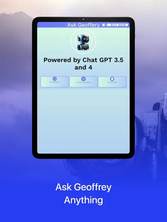 Ask Geoffrey - AI Assistant iPad 应用截图