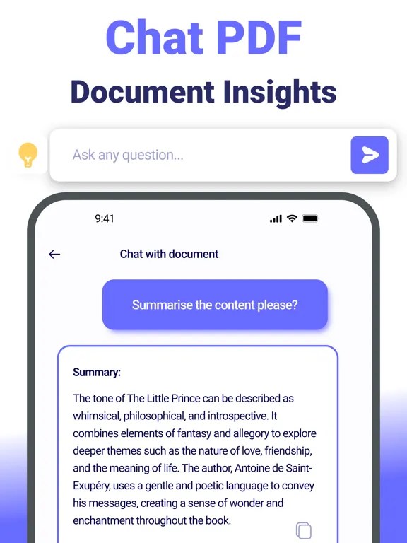 Chat pdf : Askpdf ChatPDF iPad  Screenshots