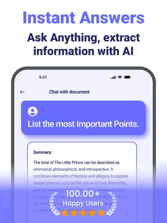 Chat pdf : Askpdf ChatPDF iPad  Screenshots