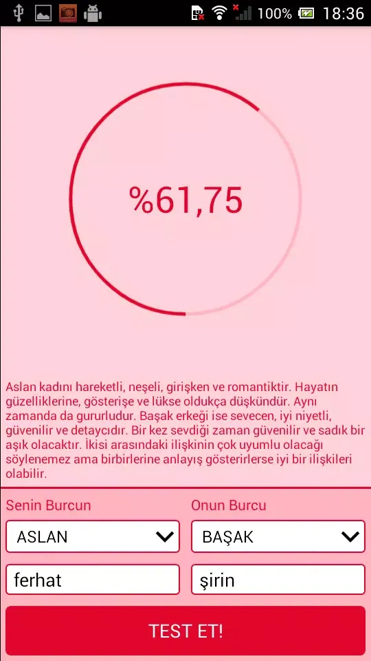 Aşk Testi স্ক্রিনশট