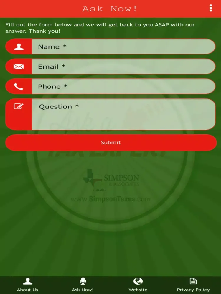 Скриншоты Ask A Tax Expert iPad 