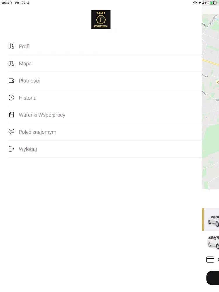 Zrzuty ekranu Fortuna Taxi iPad 