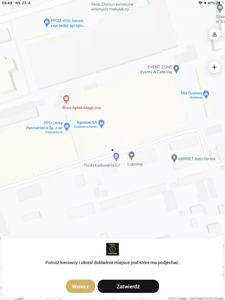 Zrzuty ekranu Fortuna Taxi iPad 