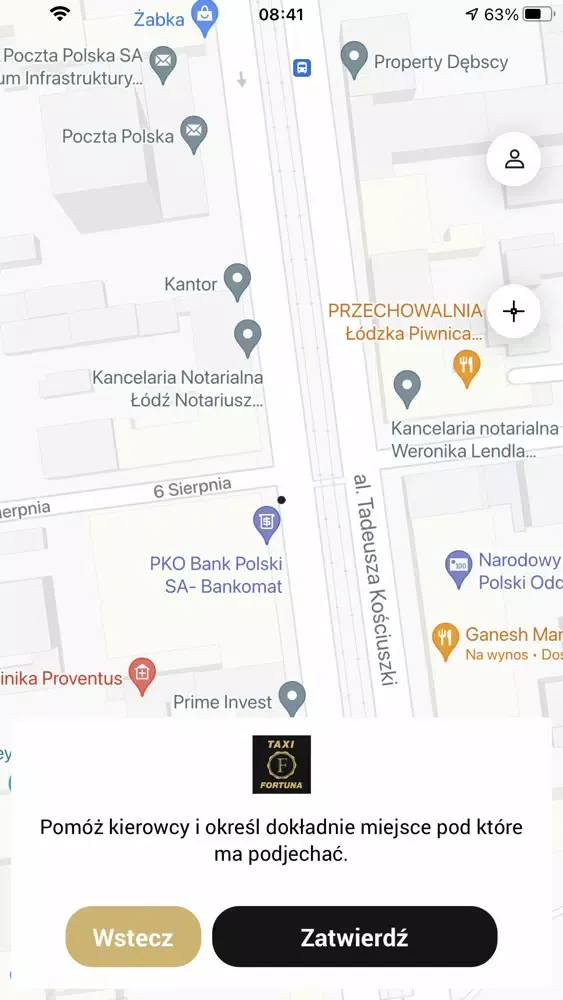 Zrzuty ekranu Fortuna Taxi